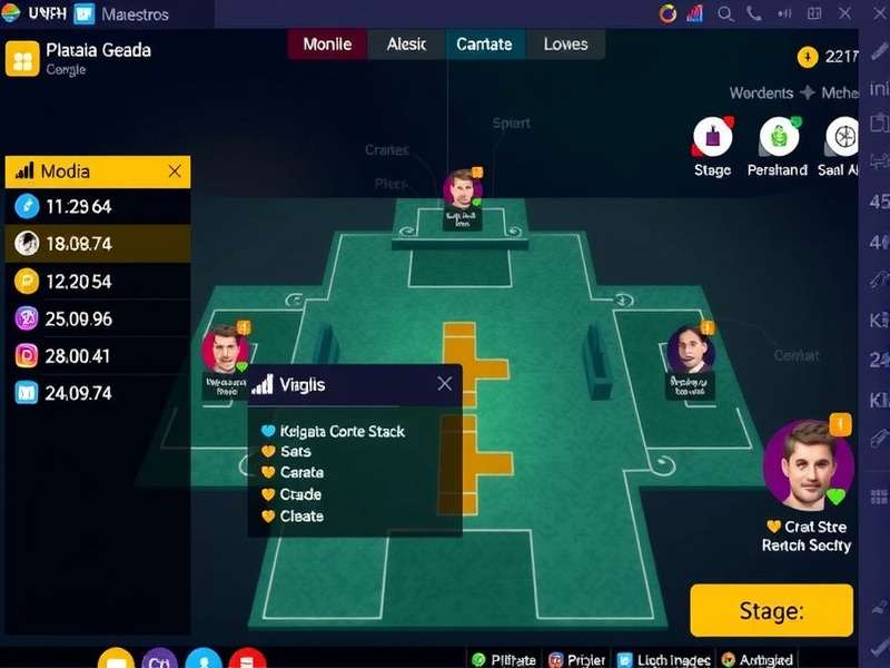 Kolkata Maestros tournament gameplay with strategic elements highlighted